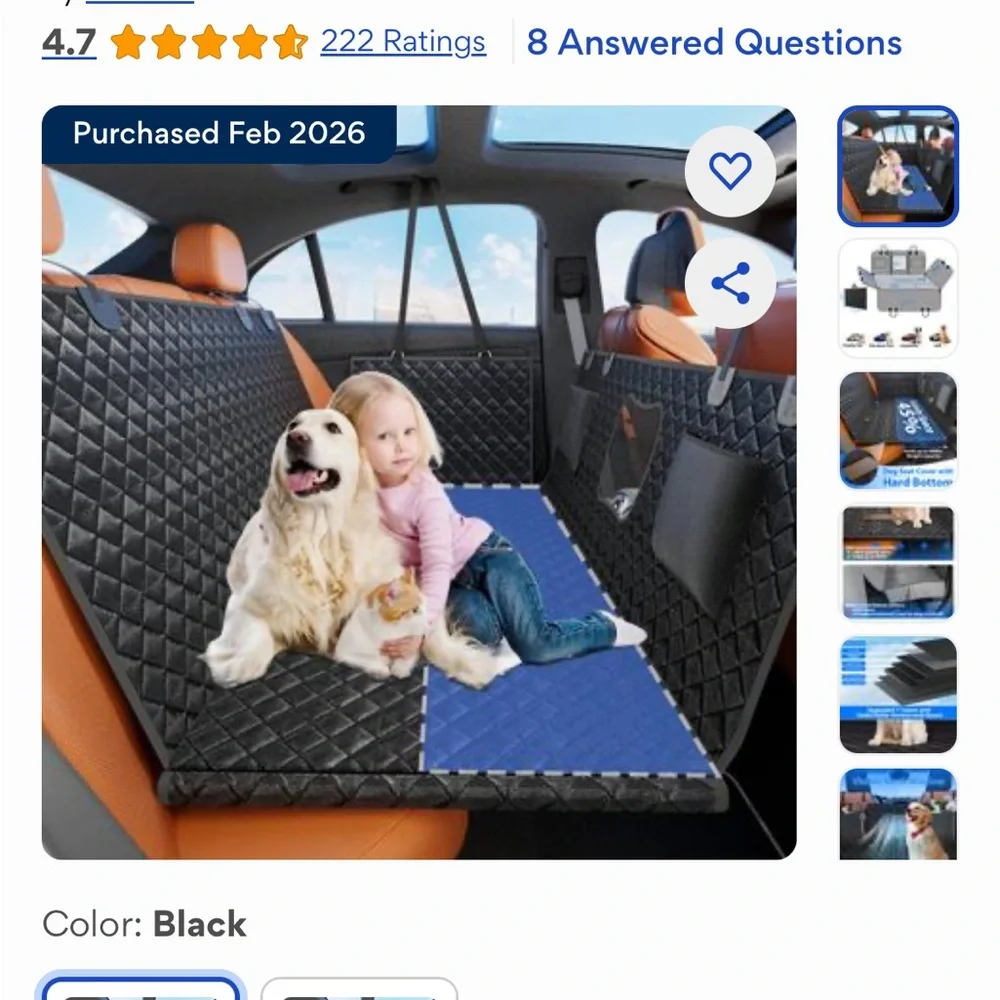 Black 7-Layer Pet Mat with Honeycomb Board